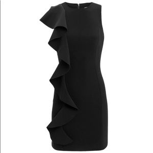 Cinque À Sept Kimberlin Ruffle Mini Dress In Black